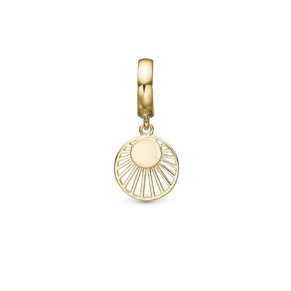 SUNSET charm i forgyldt sølv fra Christina Jewelry & Watches til læderarmbånd